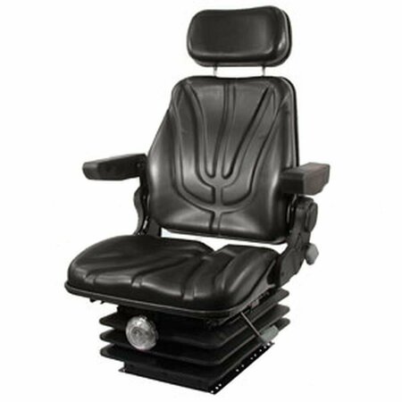 AFTERMARKET F10M200 Black Mechanical Seat Fits John Deere Fits JD Tractor RT95 6060 6080 700 SEQ90-0122